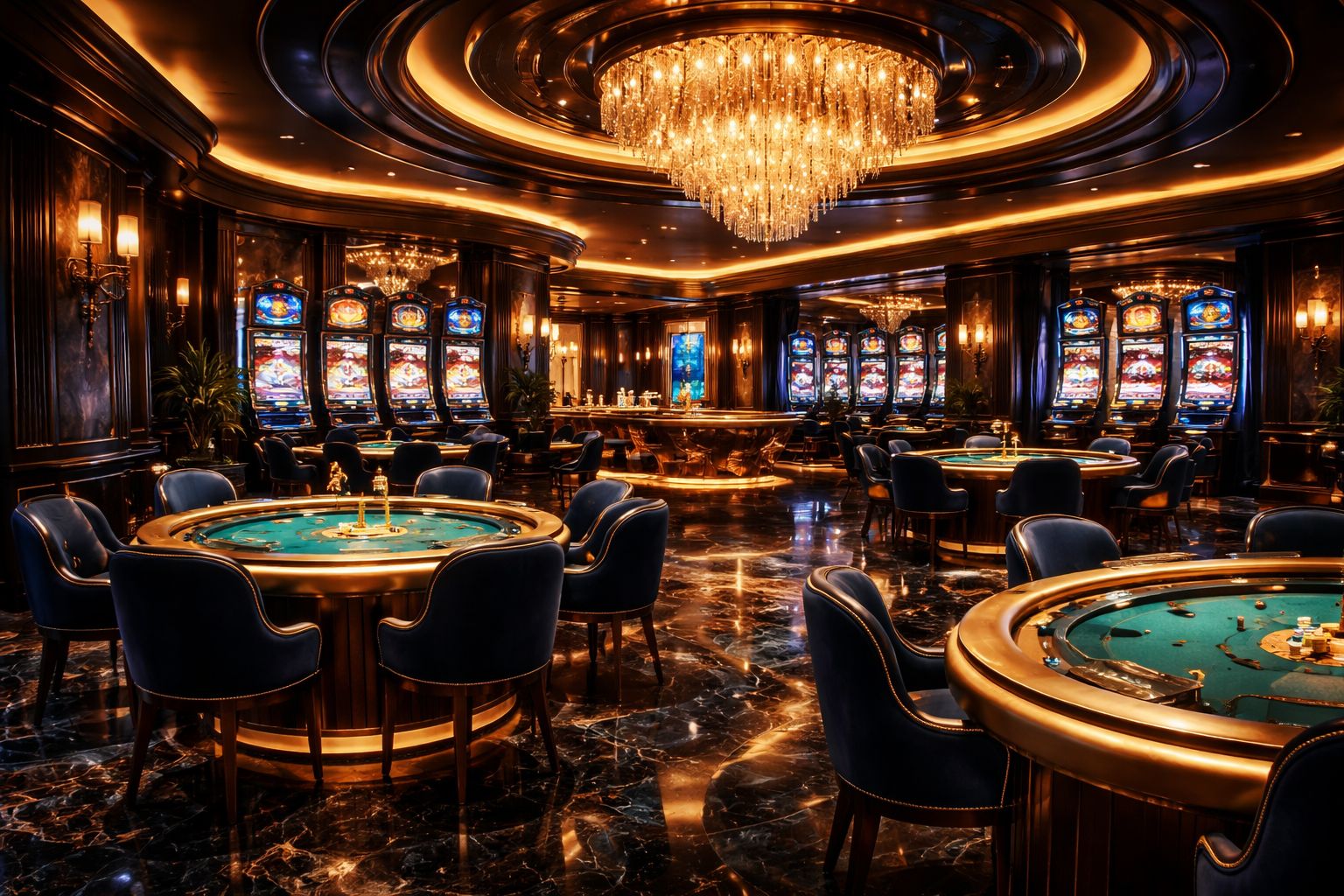 M 58: Không Gian Casino Cho Bàn Trực Tiếp, Máy Slot, Và Luồng Sảnh Sắc Nét Hơn